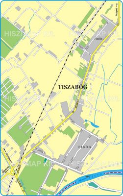 Tiszakécske Tiszabög térkép