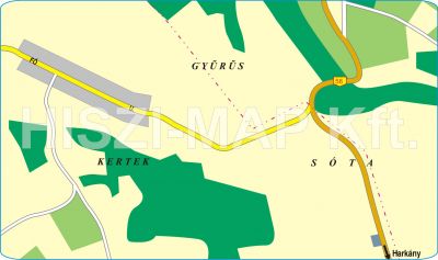 Csarnóta térkép