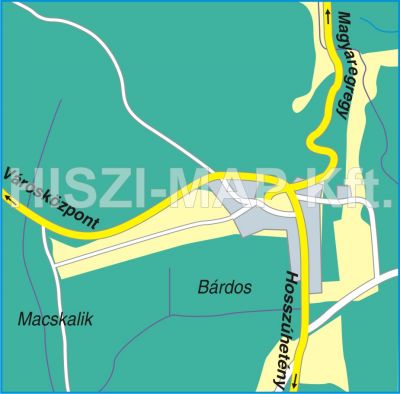 Komló - Zobákpuszta térkép