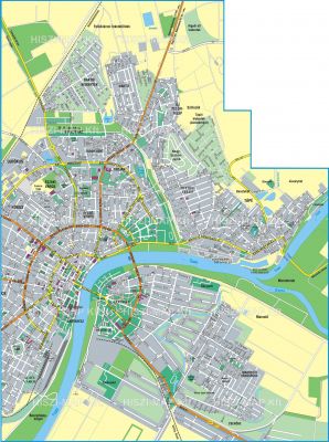 Szeged térkép - kelet