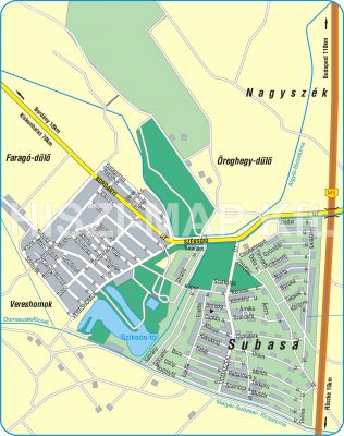 Szeged térkép - Sziksósi üdülők