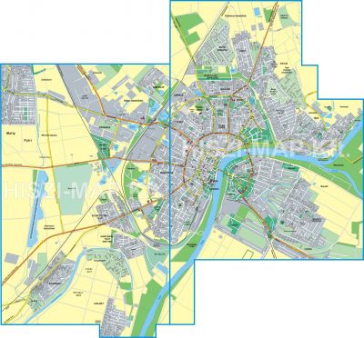 Szeged térkép - Tájoló