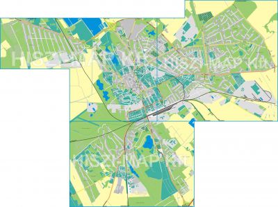 Székesfehérvár térkép - tájoló