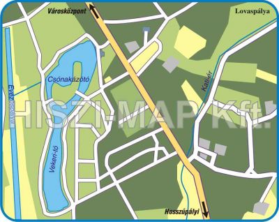 Debrecen Vekeri-tó térkép