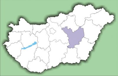 Jász-Nagykun-Szolnok megye térkép