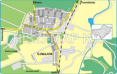 Magyarnándor térkép