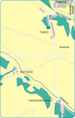 Bonyhád Tabód térkép