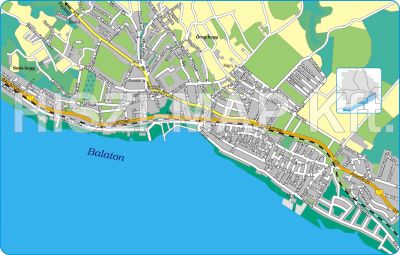 Balatonkenese térkép