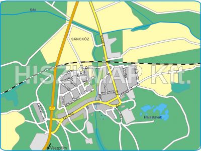 Veszprém Kádárta térkép