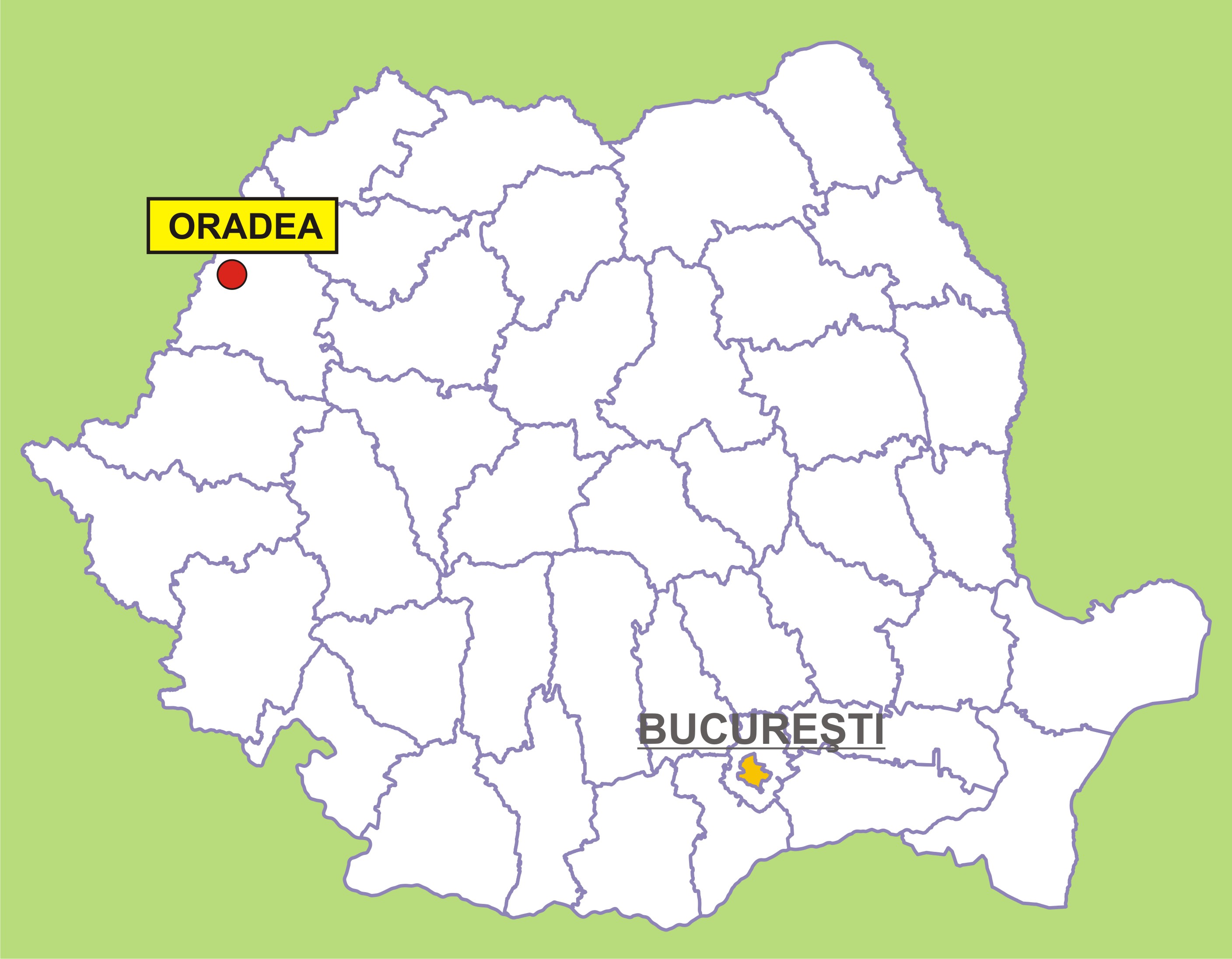 Romania - Country-overall map