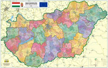 magyarország határai térkép Magyarország közigazgatási térképe (járástérkép) – Magyarország  magyarország határai térkép