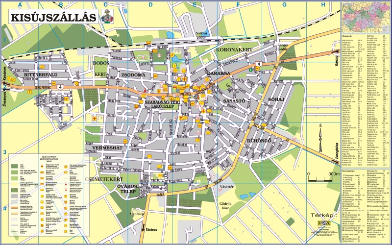 kisújszállás térkép Utcai információs táblák | A HISZI – TÉRKÉP honlapja kisújszállás térkép